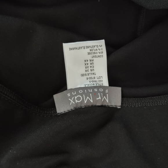 NWOT Mr Max faux leather pants 3X - Picture 3 of 4